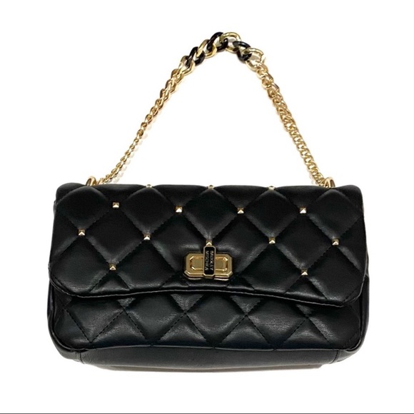 Badgley Mischka Diamond Quilted Crossbody Bag NWT - Picture 4 of 15